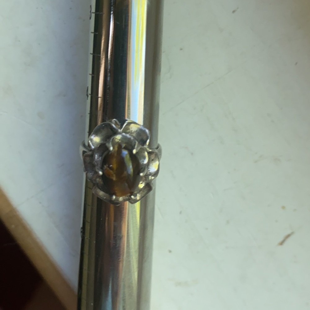 Silver tiger eye ring - Picture 11 of 12